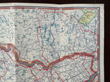 1949 Ontario Road Map - Texaco
