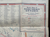1949 Ontario Road Map - Texaco