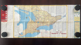 1950 Ontario Official Government Road Map