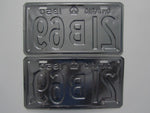1950 YOM Clear Ontario License Plates
