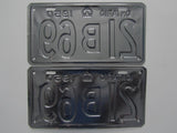 1950 YOM Clear Ontario License Plates