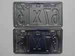 1950 YOM Clear Ontario License Plates