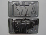 1950 YOM Clear Ontario License Plates