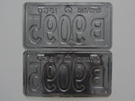 1950 YOM Clear Ontario License Plates