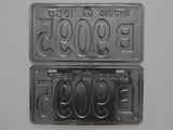 1950 YOM Clear Ontario License Plates