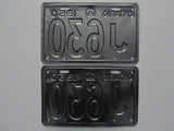 1950 YOM Clear Ontario License Plates