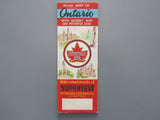 1950 Ontario Road Map - Supertest