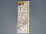 1950 Ontario Road Map - Supertest