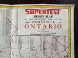 1950 Ontario Road Map - Supertest