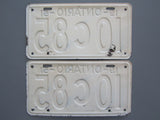 1951 YOM Clear Ontario License Plates
