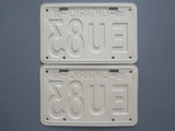 1951 YOM Clear Ontario License Plates