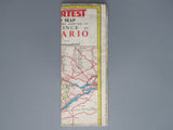 1951 Ontario Road Map - Supertest