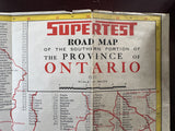 1951 Ontario Road Map - Supertest