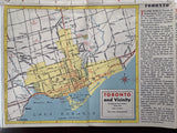 1952 Ontario Road Map - Esso