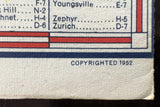 1952 Ontario Road Map - Texaco