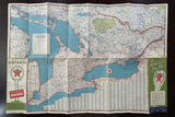 1952 Ontario Road Map - Texaco