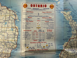 1953 Ontario Road Map - Shell
