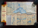 1953 Ontario Road Map - Shell