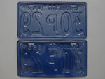 1953 YOM Clear Ontario License Plates