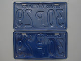 1953 YOM Clear Ontario License Plates