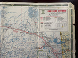 1953 Ontario Road Map - Cities Service
