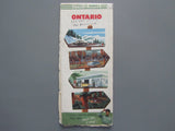 1953 Ontario Road Map - Cities Service