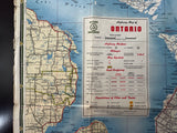 1953 Ontario Road Map - Cities Service