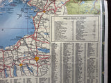 1953 Ontario Road Map - Cities Service