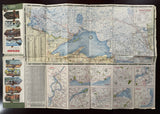 1953 Ontario Road Map - Cities Service