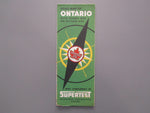 1953 Ontario Road Map - Supertest