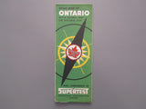 1953 Ontario Road Map - Supertest