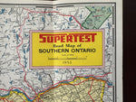 1953 Ontario Road Map - Supertest