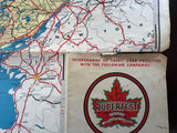 1953 Ontario Road Map - Supertest