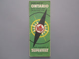 1953 Ontario Road Map - Supertest