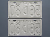 1954 YOM Clear Ontario License Plates