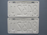 1954 YOM Clear Ontario License Plates