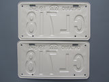 1954 YOM Clear Ontario License Plates