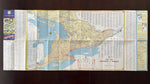 1954 Ontario Official Government Road Map