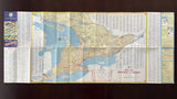 1954 Ontario Official Government Road Map