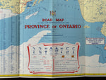 1954 Ontario Official Government Road Map