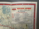 1954 Ontario Road Map - Reliance