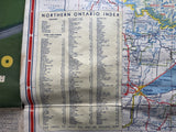 1954 Ontario Road Map - Reliance