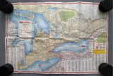 1954 Ontario Road Map - Reliance