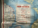 1954 Ontario Road Map - Reliance