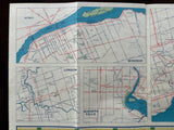 1956 Ontario Road Map - White Rose