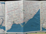 1956 Ontario Road Map - White Rose
