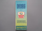1956 Ontario Road Map - White Rose