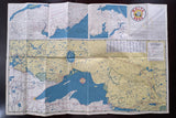 1956 Ontario Road Map - White Rose