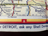 1955 Ontario Road Map - Shell