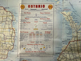 1955 Ontario Road Map - Shell